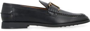 Logo detail leather loafers-1